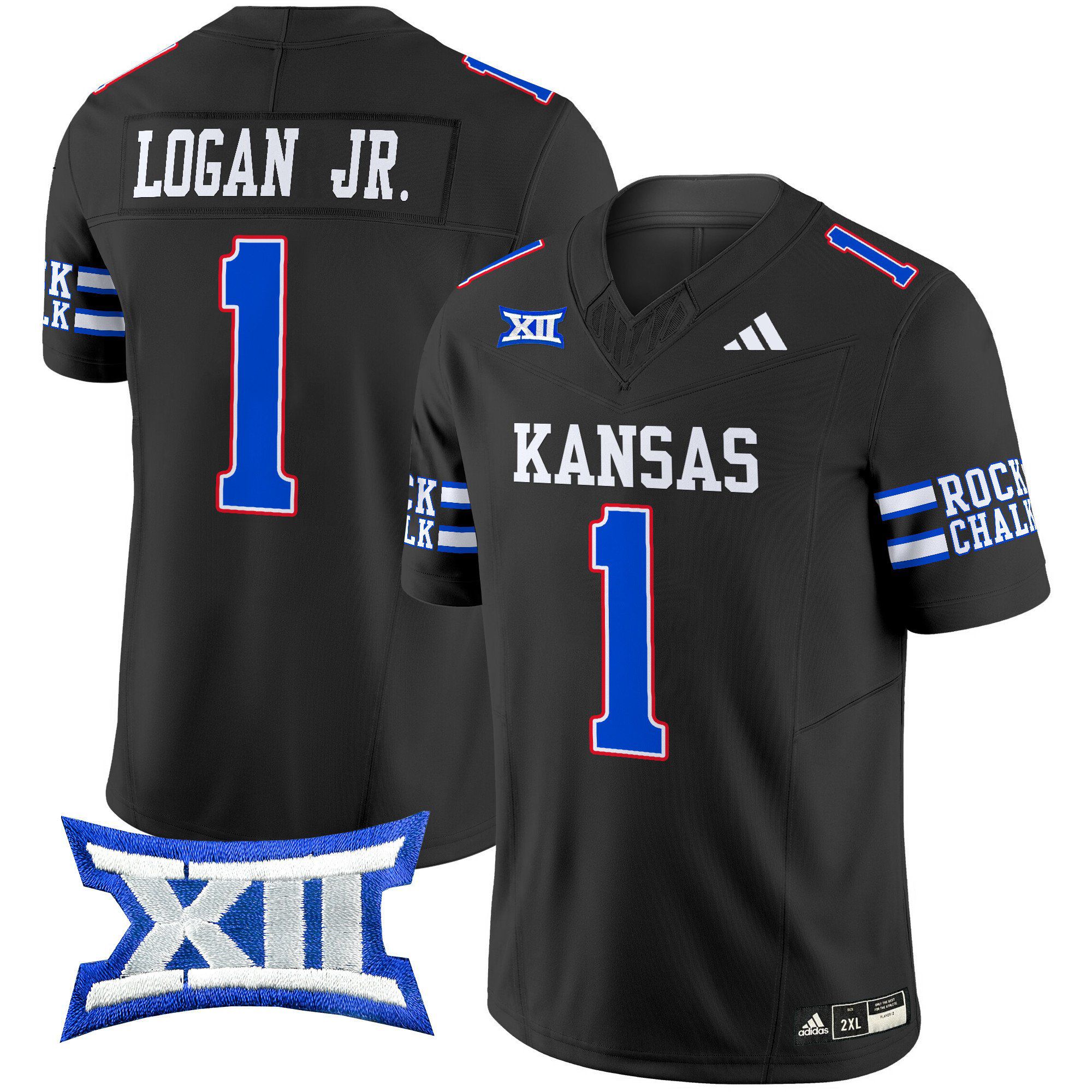 Men Kansas Jayhawks #1 Logan jr Black 2024 Vapor Limited NCAA Jersey->indianapolis colts->NFL Jersey